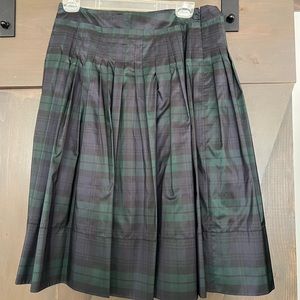 Blackwatch tartan plaid taffeta skirt by Talbots